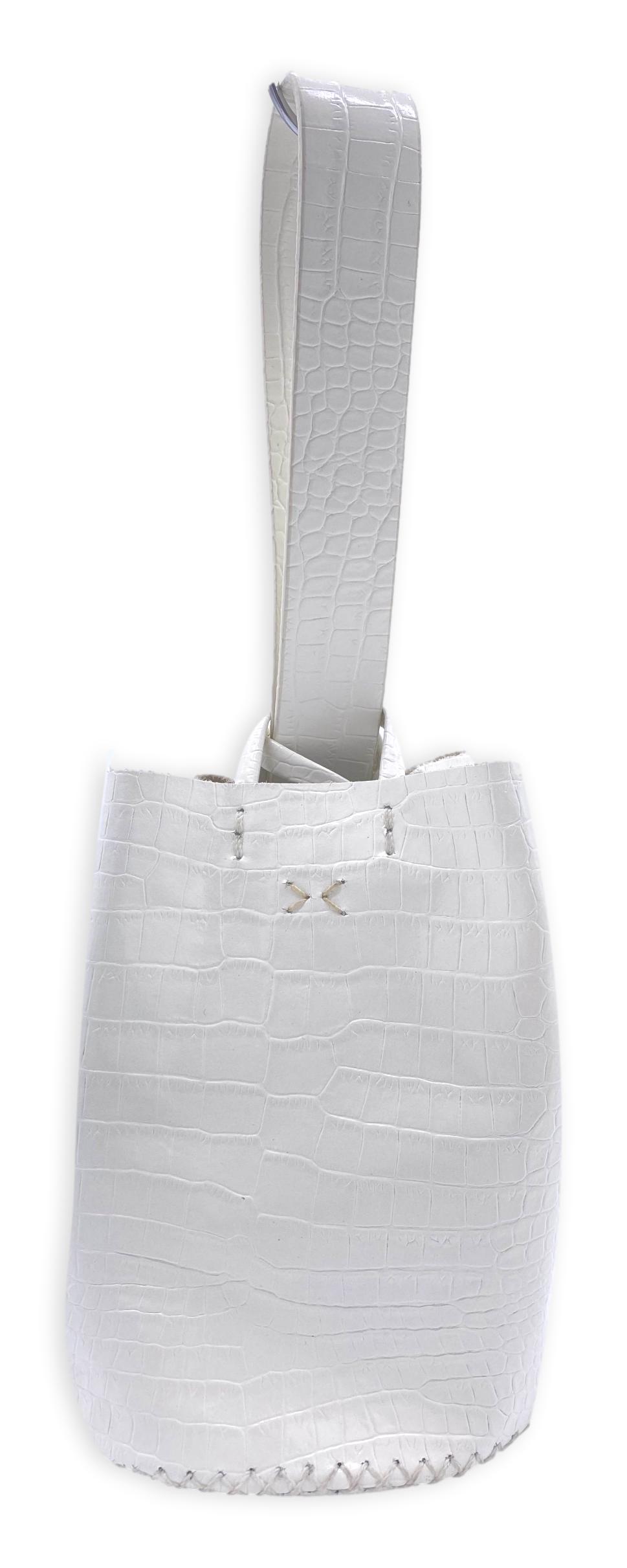 navigli bag | off-white crocco-embossed leather