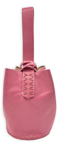 navigli bag | bubble gum pink upcycled leather