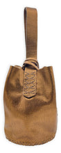navigli bag | dark brown lezard-embossed upcycled leather