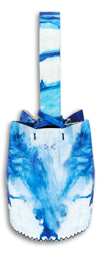 navigli bag | blue tie-dye upcycled leather