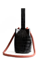hand-braided leather strap - red - Volta Atelier